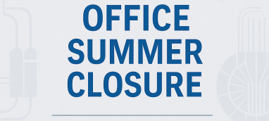 Sign indicating dates for summer closure