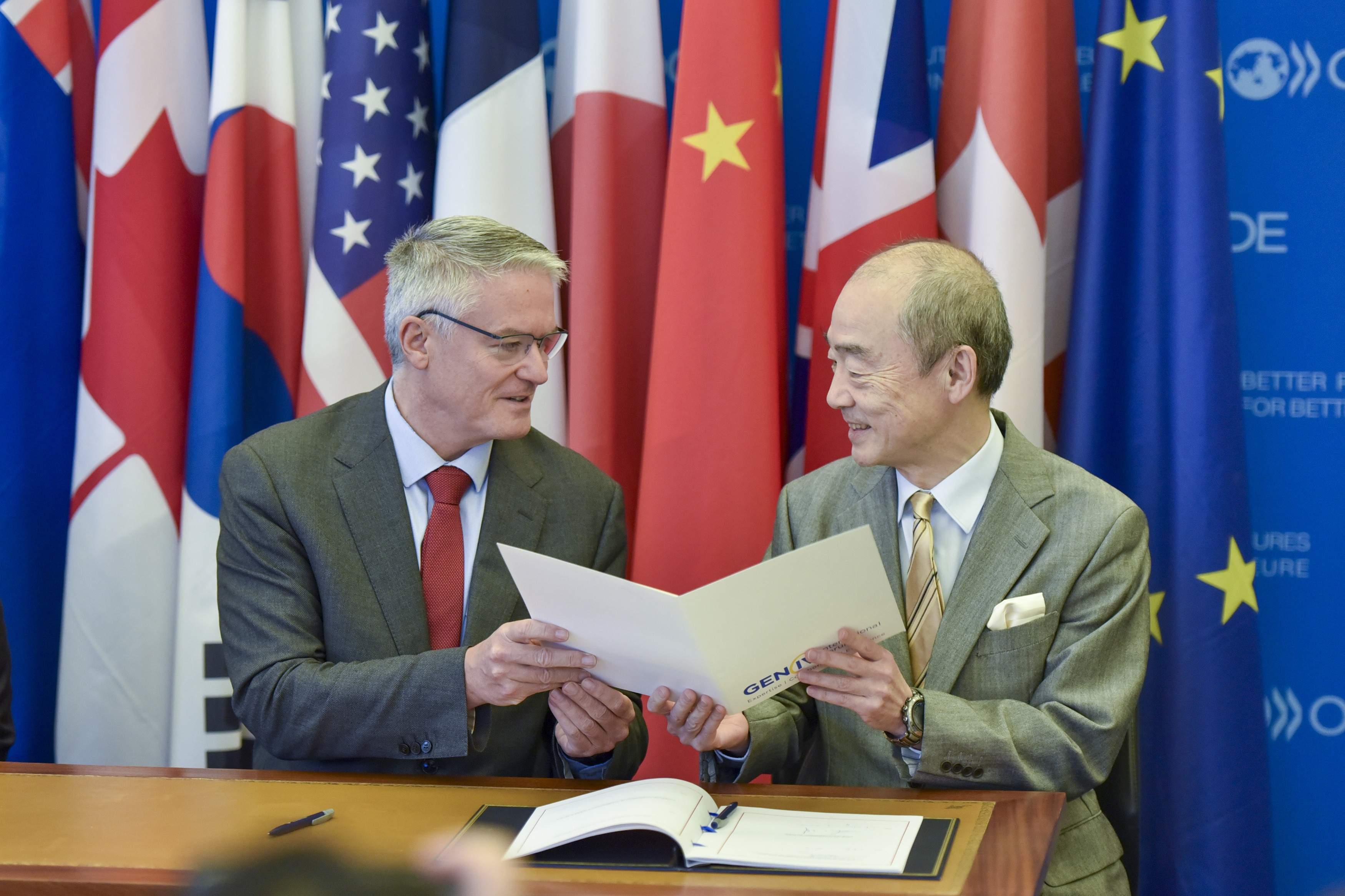 Photo of the GIF new Framework Agreement Signing Ceremony held in Paris on the 29th of January 2025