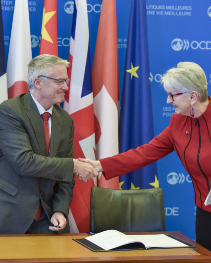 Photo of the GIF new Framework Agreement Signing Ceremony held in Paris on the 29th of January 2025