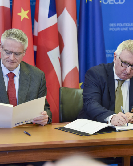 Photo of the GIF new Framework Agreement Signing Ceremony held in Paris on the 29th of January 2025