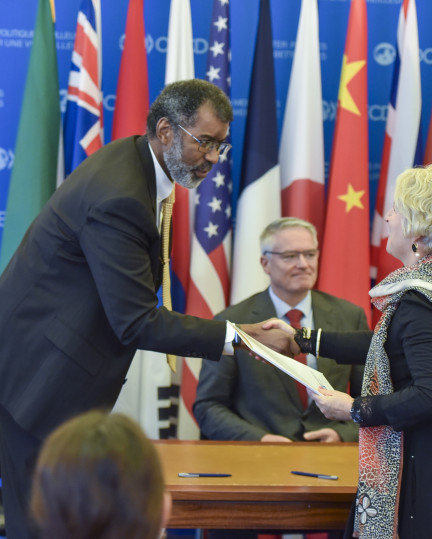 Photo of the GIF new Framework Agreement Signing Ceremony held in Paris on the 29th of January 2025