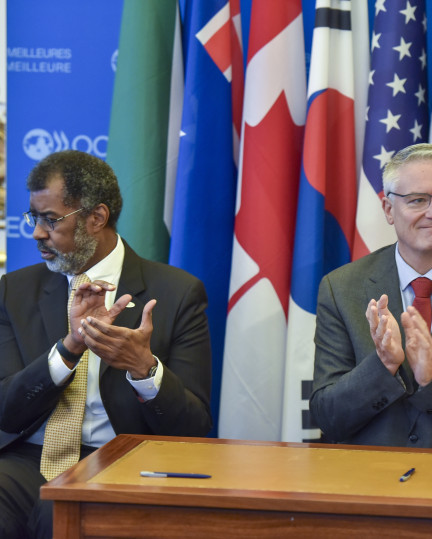 Photo of the GIF new Framework Agreement Signing Ceremony held in Paris on the 29th of January 2025