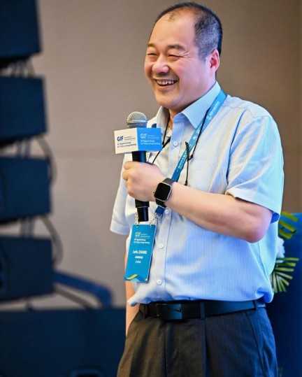 Man using microphone in Sanya China