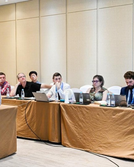 Audience participants in meeting